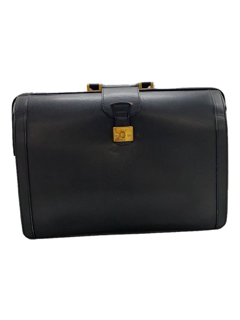Salvatore Ferragamo Boston Bag Leather Black Interior